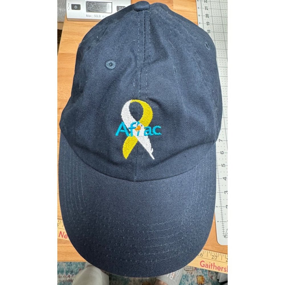 AFLAC Baseball Cap Hat One Size Adjustable Navy Blue with Duck Logo